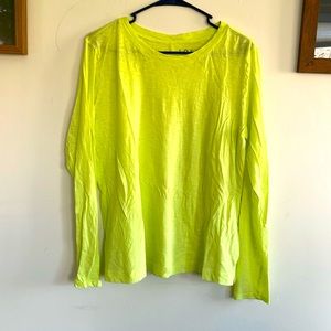Loft cintron yellow long sleeved t-shirt L